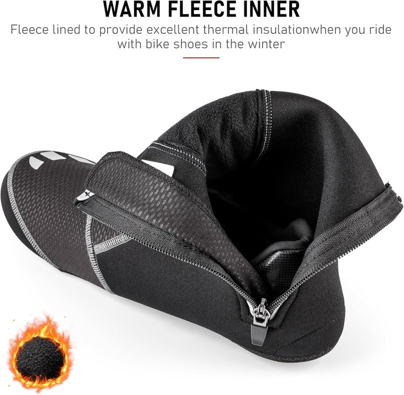 GEWAGE Cycling Shoe Covers -Warm Bike Shoe Covers - Windproof Mountain Road Cycling Overshoes - Cycling Shoe Cover for Men Women - Image 3